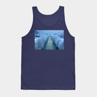 Where the river meets the foggy lake Tank Top